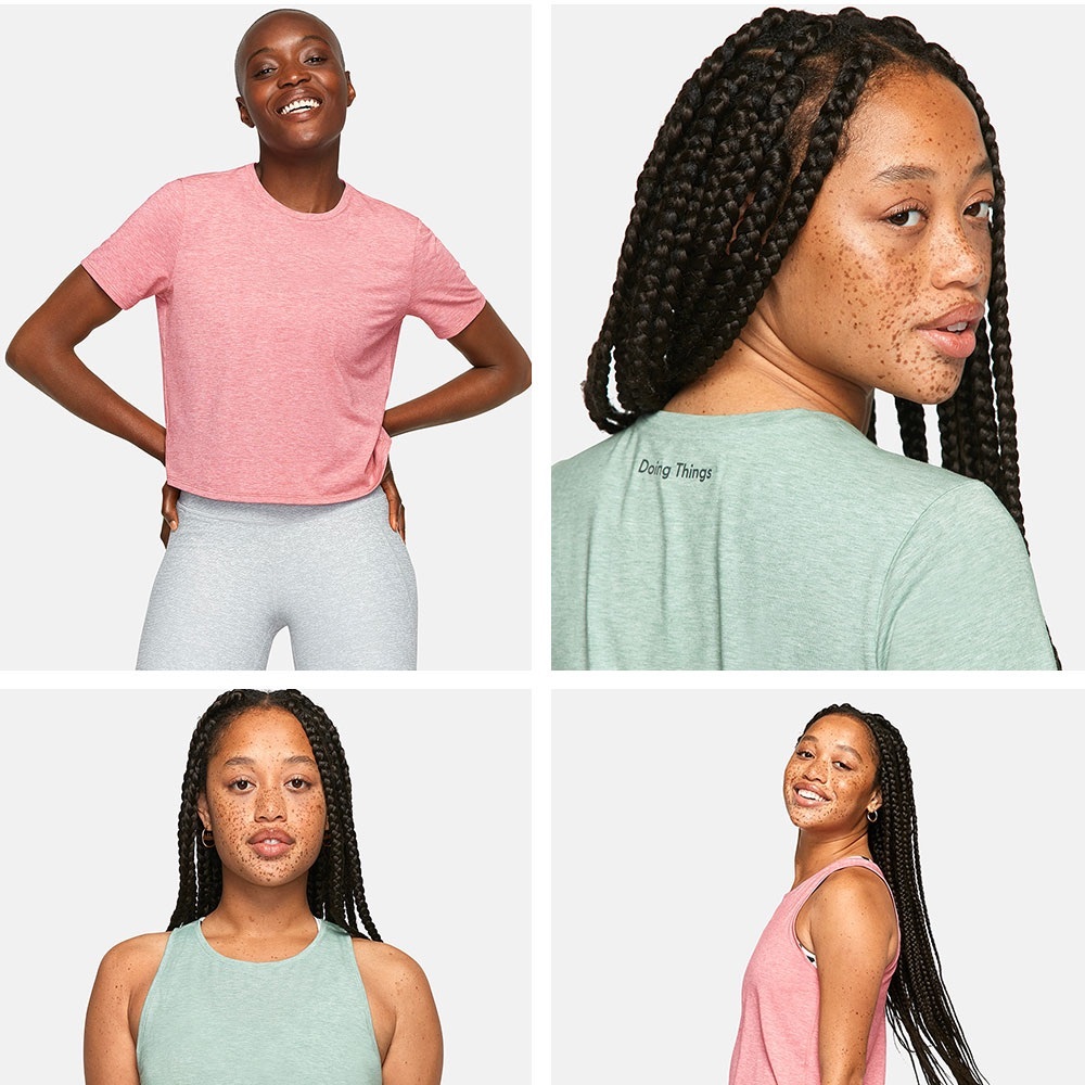 Outdoor Voices Sweatee T-Shirt in Slate Rose